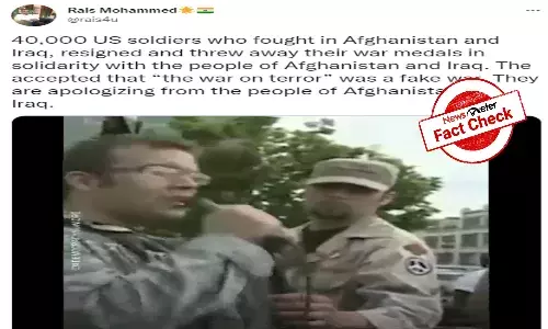 FACT CHECK: Did 40,000 US soldiers throw away medals to show solidarity with Afghanis and Iraqis?