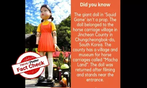 Fact Check: Giant robot doll in Squid Games not borrowed from South Korean museum