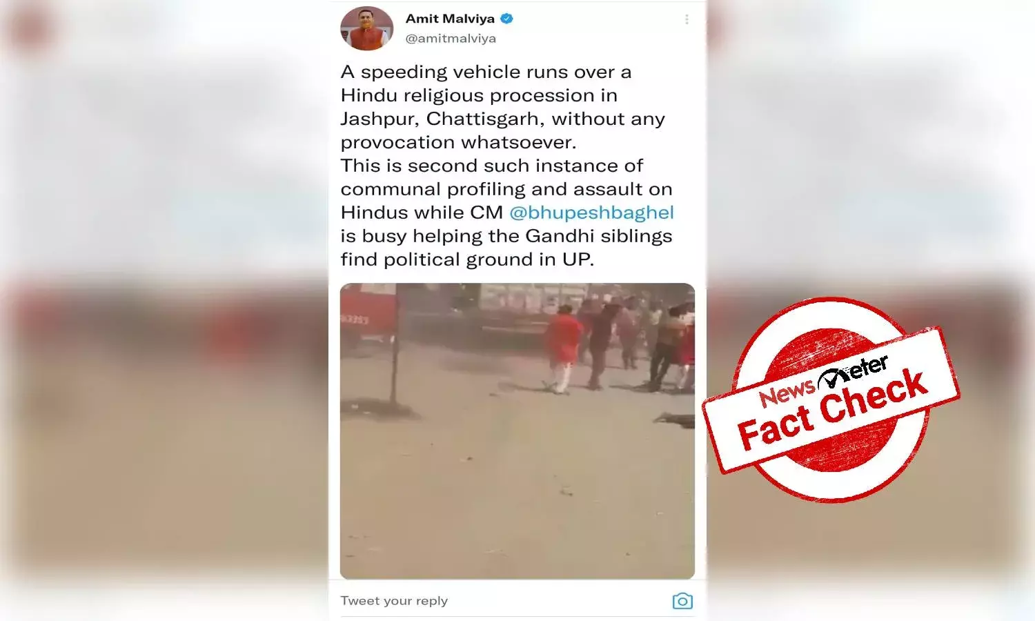 Fact check: Video of car running over people from Jashpur passed off with communal spin