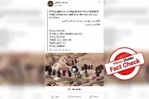 Fact check: Old visuals of ISIS terrorists in Syria being passed off as from Kashmir Fact check: Old visuals of ISIS terrorists in Syria being passed off as from Kashmir