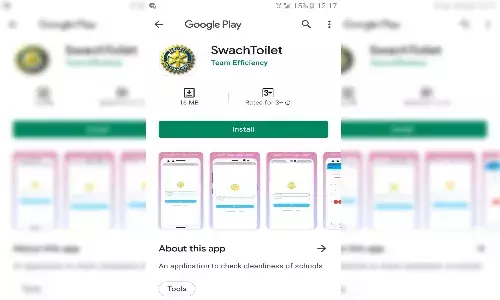 Rotarys Swach Toilet app to keep toilets ready for students