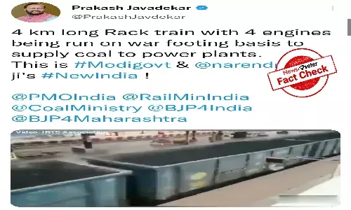 Fact Check: Viral video of train carrying coal is eight month old
