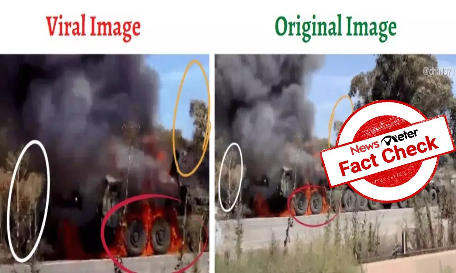 Fact Check: No, image of truck explosion is from California, not Myanmar