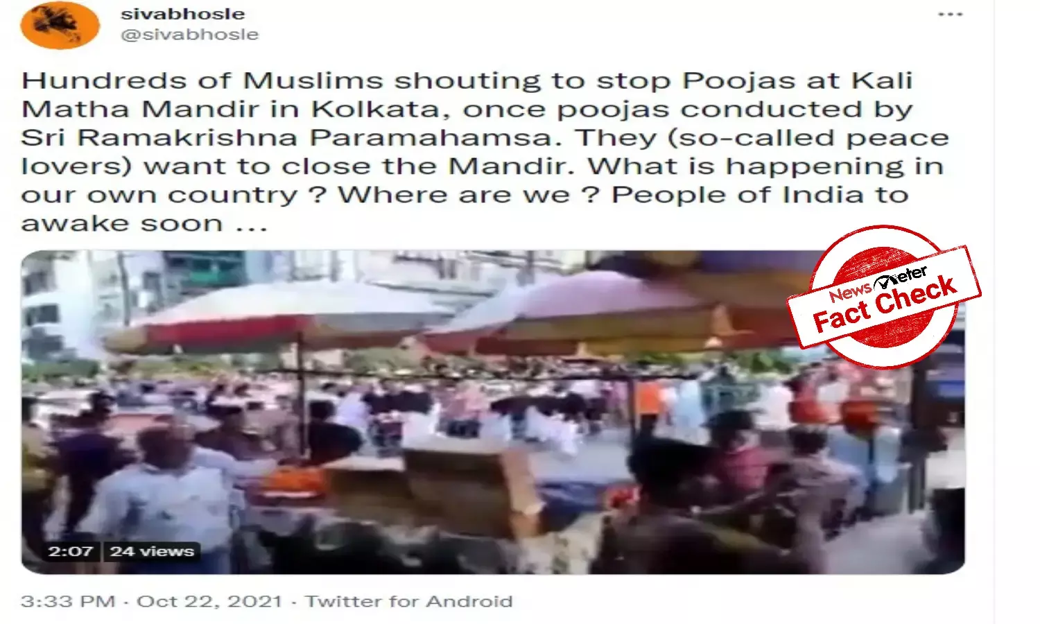 Fact Check: Video of Bangladesh clashes falsely shared as that from Kolkata