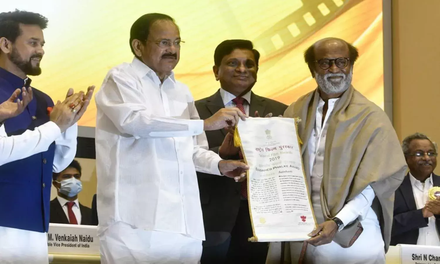 Watch: Rajinikanths speech at 67th National Film Awards goes viral; superstar thanks bus driver friend