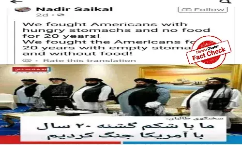 FACT CHECK: Image of potbellied Taliban leaders is morphed