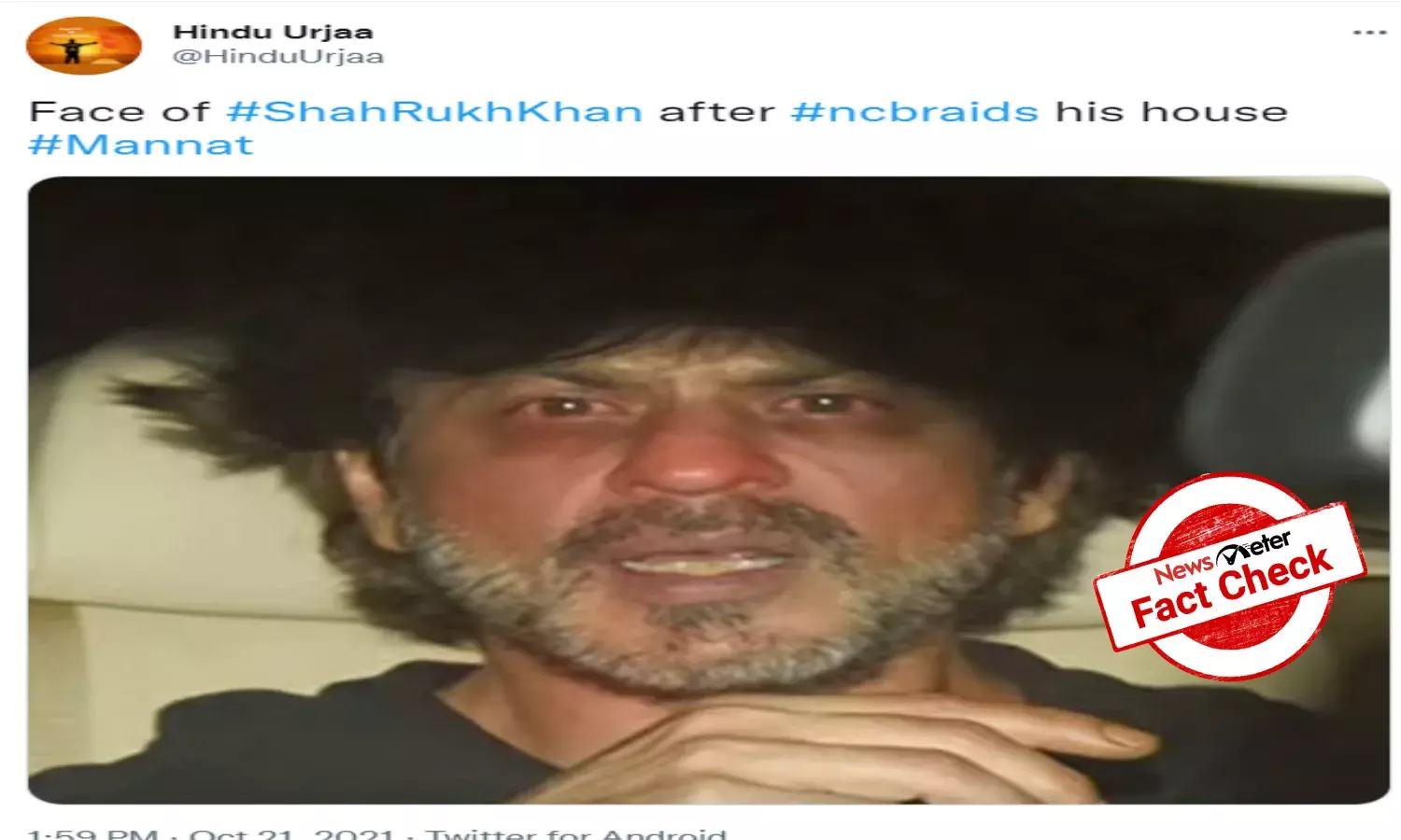 Drugs on cruise case: Viral image of SRK is morphed