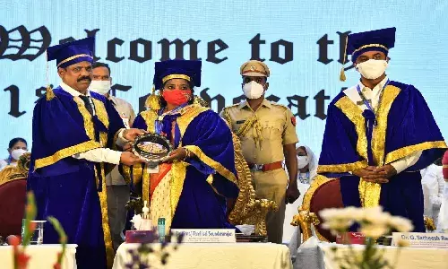 `Dreams should make you sleepless:  Telangana Governor addresses OU convocation, motivates students to aim big