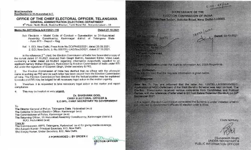 EC seeks action after fake letter claims Dalit Bandhu deferred after letter from Eatala