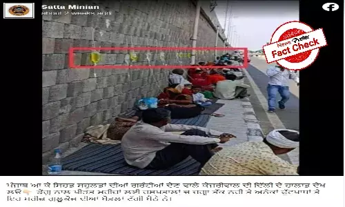 Fact Check: Image of patients on footpath is from UP, not Delhi