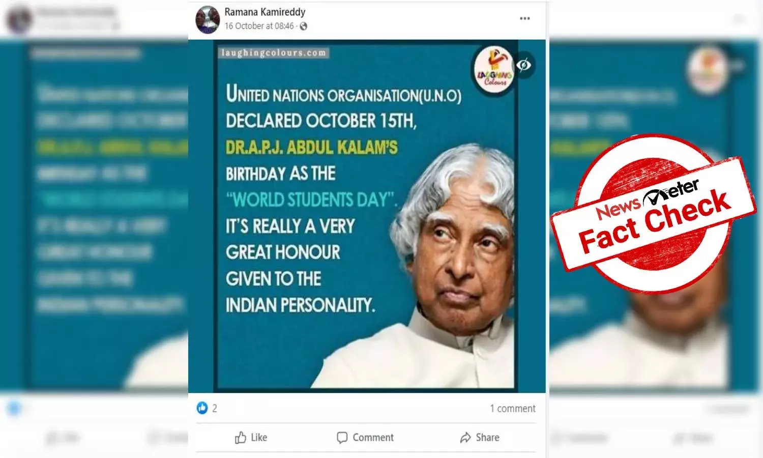 Fact Check: Did the UN declare Kalams birth anniversary on 15 Oct World Students Day? Heres the truth