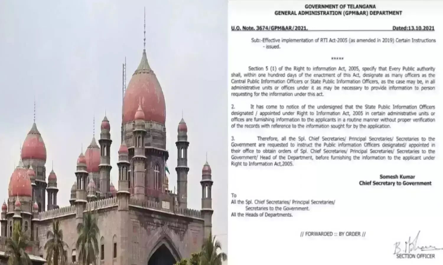 High Court to Telangana CS: Assistance does not mean permission