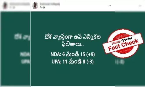 Viral post about NDA, UPA seats is incorrect