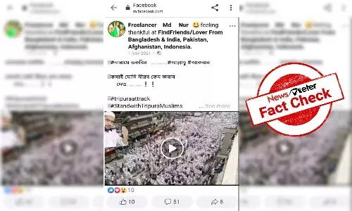 Fact Check: Video from 2020 Bangladesh protest falsely passed off as support rally for Tripura Muslims