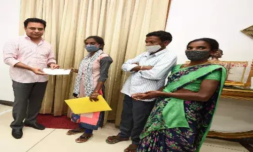 `Live your dreams:  KTR extends financial assistance to tribal girl pursuing engineering at IIT
