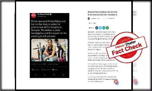 Fact Check: Wrestler Nisha Dahiya not dead