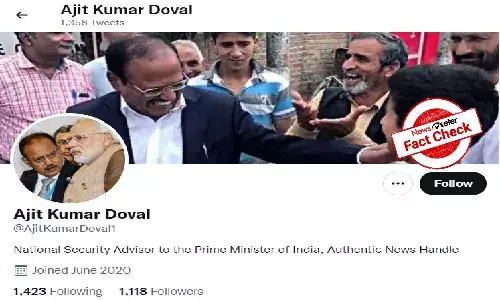 Fact Check: Ajit Doval does not have any Twitter account; beware of impostor accounts
