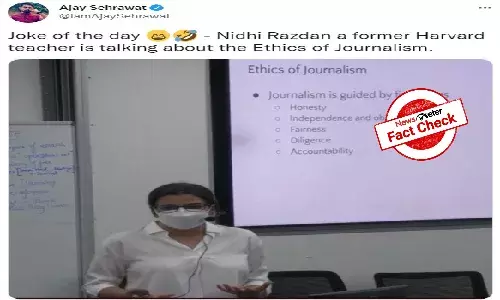 FACT CHECK: Is Nidhi Razdan teaching at Harvard?