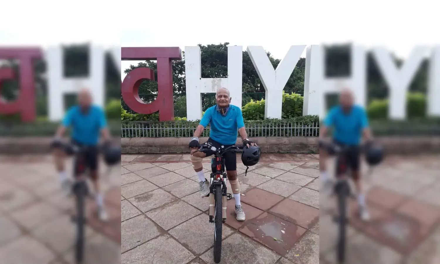 Age no bar: 75YO Hyd man cycles 30km to win gold at National Veterans Sports Championship