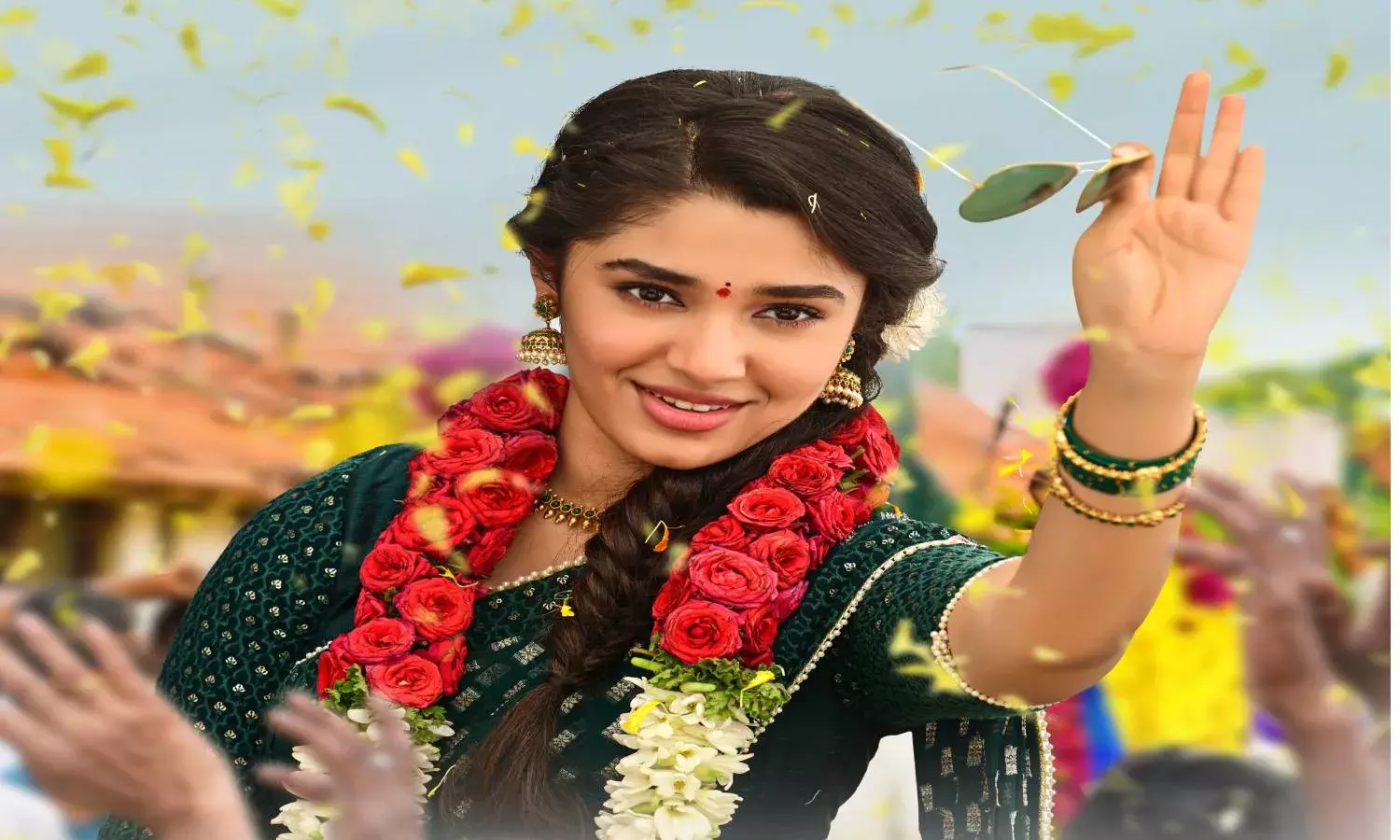 Krithi Shetty as Nagalakshmi in Nagarjunas Bangarraju