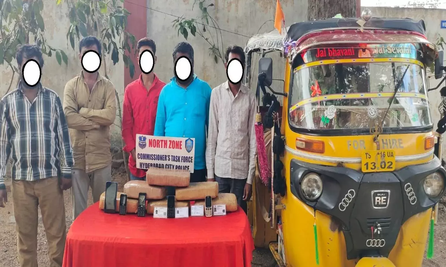 Inter-state ganja racket busted; 5 held from Hyd bus stand with 12 kg ganja