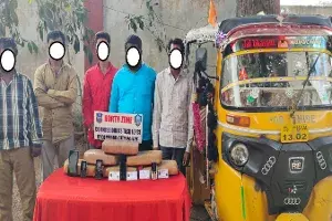 Inter-state ganja racket busted; 5 held from Hyd bus stand with 12 kg ganja Inter-state ganja racket busted; 5 held from Hyd bus stand with 12 kg ganja