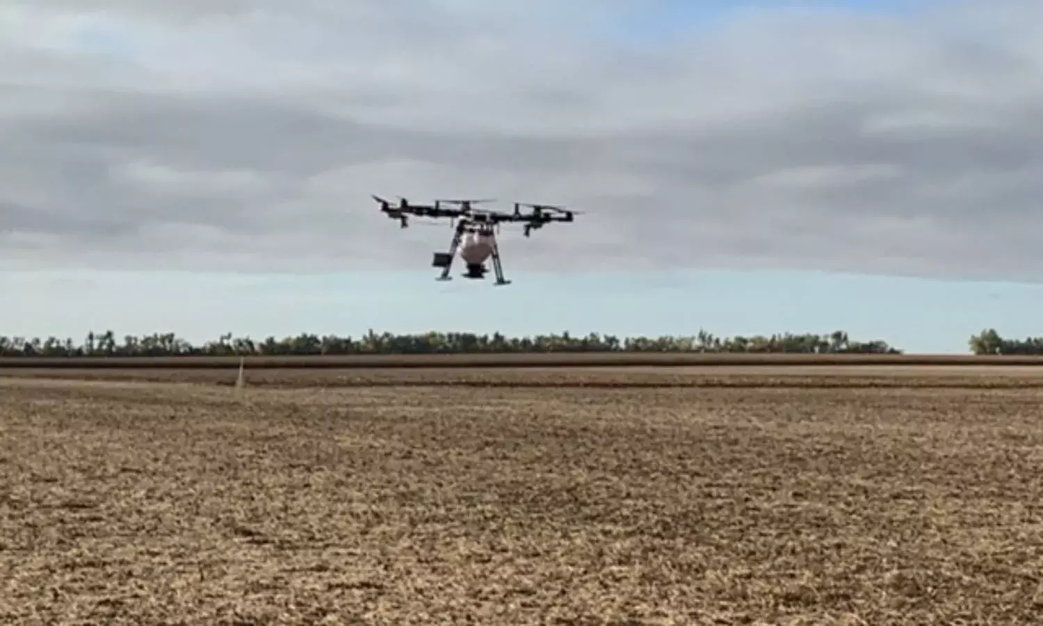 Drone farming: Bayer conducts first trial at Shankarpally multi-crop breeding center