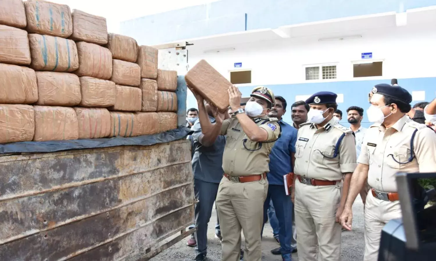 Rachakonda cops seize 1,820 kg ganja worth Rs 3 Cr, arrest 5