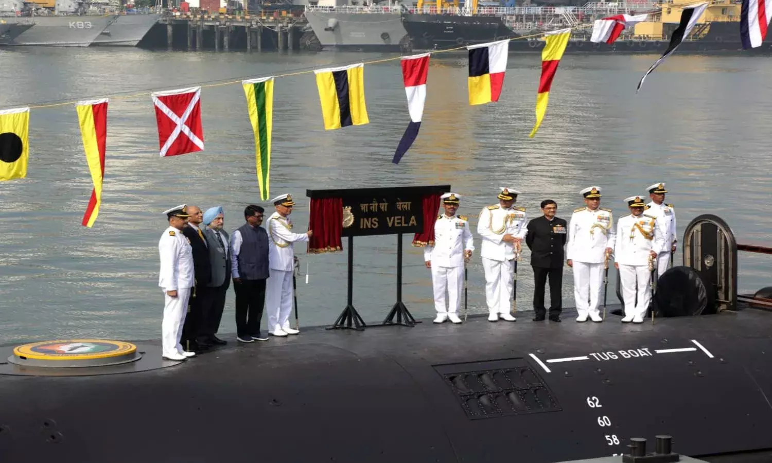 Fourth Project-75 submarine INS VELA commissioned at Mumbai Naval Dockyard