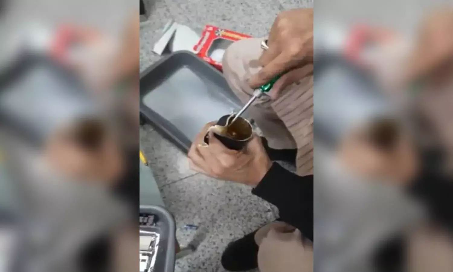 Man caught at RGIA trying to smuggle gold worth Rs. 15L in deodorant bottles