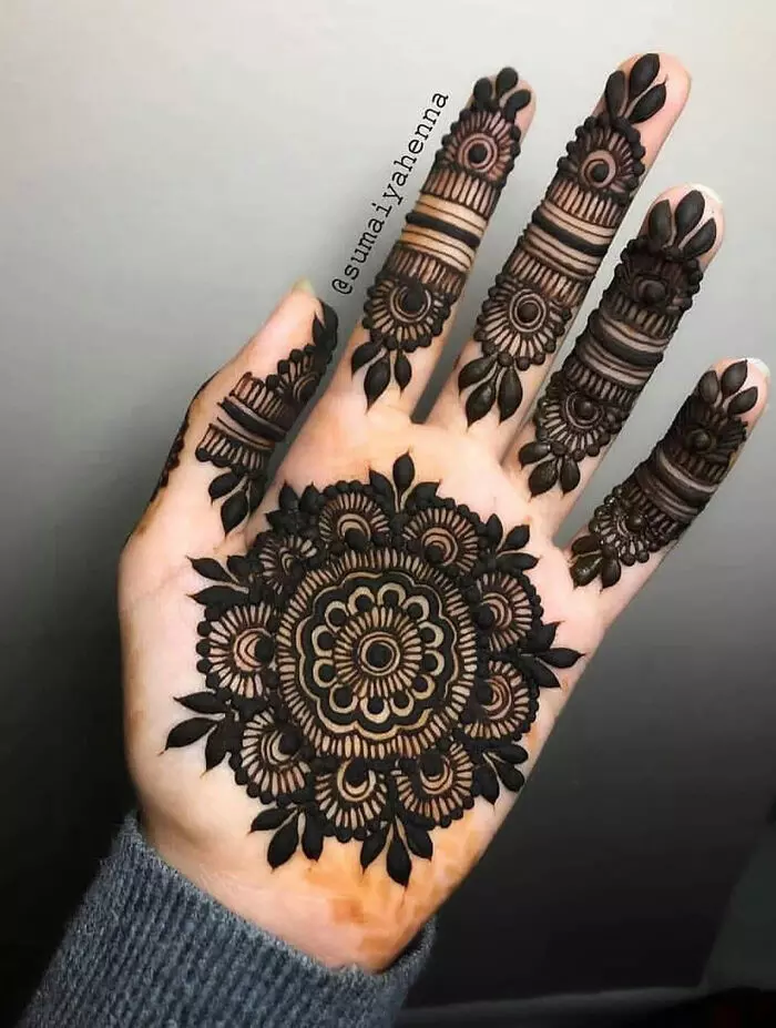 Easy Henna Mehndi design for Hand - Ethnic Fashion Inspirations!