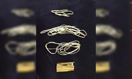 Passenger caught at Hyd airport smuggling gold worth Rs. 20L in talcum powder tin