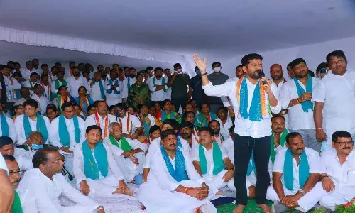 KCR staged dharna in Hyderabad but indulged in dhanda in Delhi: Revanth Reddy