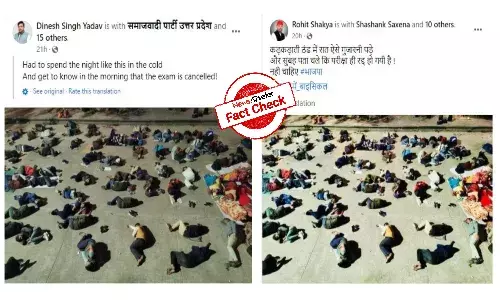 Fact check: Did UPTET aspirants spend a night on road in Lucknow?