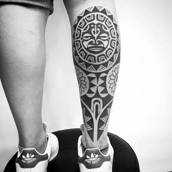 Learn 93+ about tribal leg tattoo super cool .vn