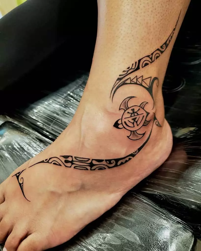 35 Tribal Ankle Band Tattoos Ideas