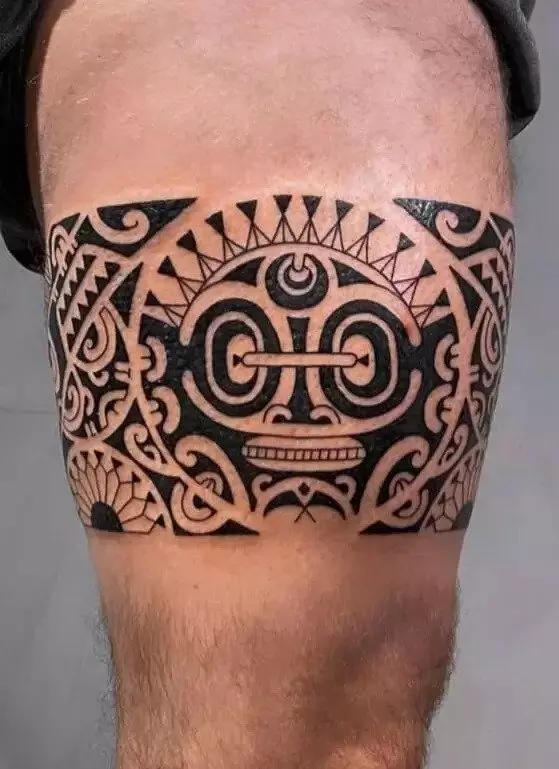 Maori Polynesian Tattoo Border Tribal Sleeve Seamless Pattern Vector Stock  Vector  Illustration of vector samoan 153003388
