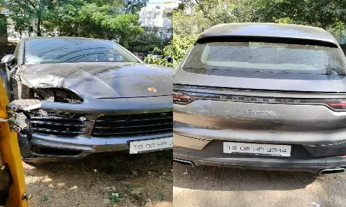 Drunk Porche driver runs over, kills 2 in Hyderabad