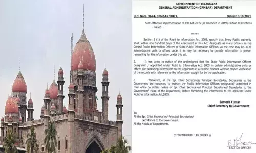`Choking information flow: Telangana withdraws controversial CS RTI order