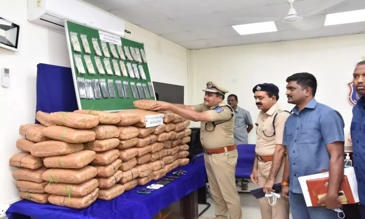 10 drug peddlers smuggling 240kg of ganja worth Rs 90L arrested by Rachakonda cops