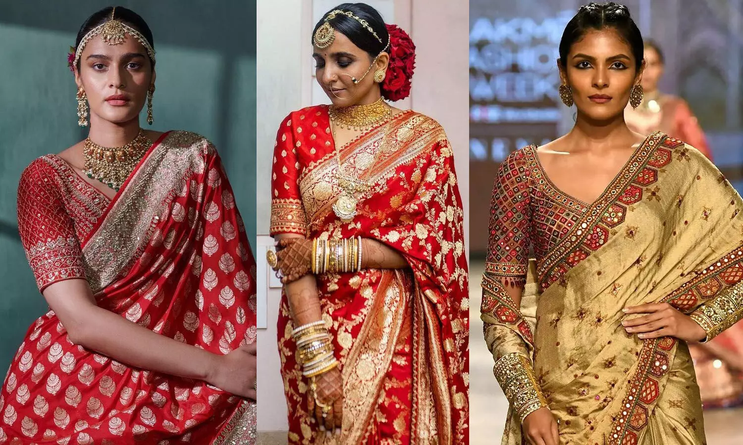 Zari Woven Classic Satin Silk Saree in Bridal Red Color - PreeSmA