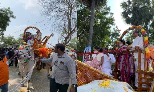 CJI Ramana receives a warm welcome in his village in AP