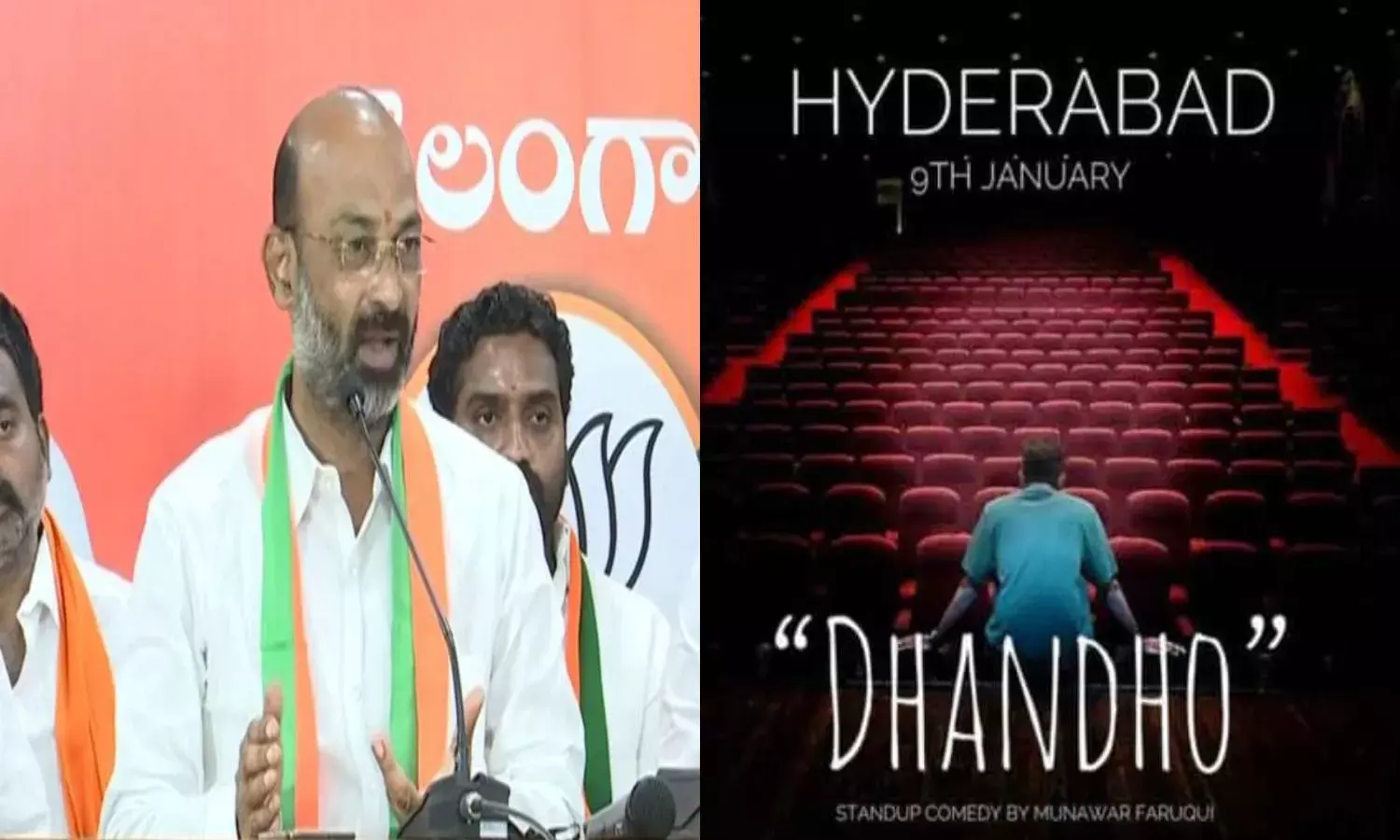 Bandi Sanjay calls for cancelling comedian Munawar Faruquis show in Hyd