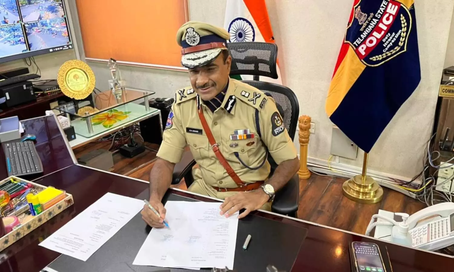 CV Anand takes over as Hyderabad CP