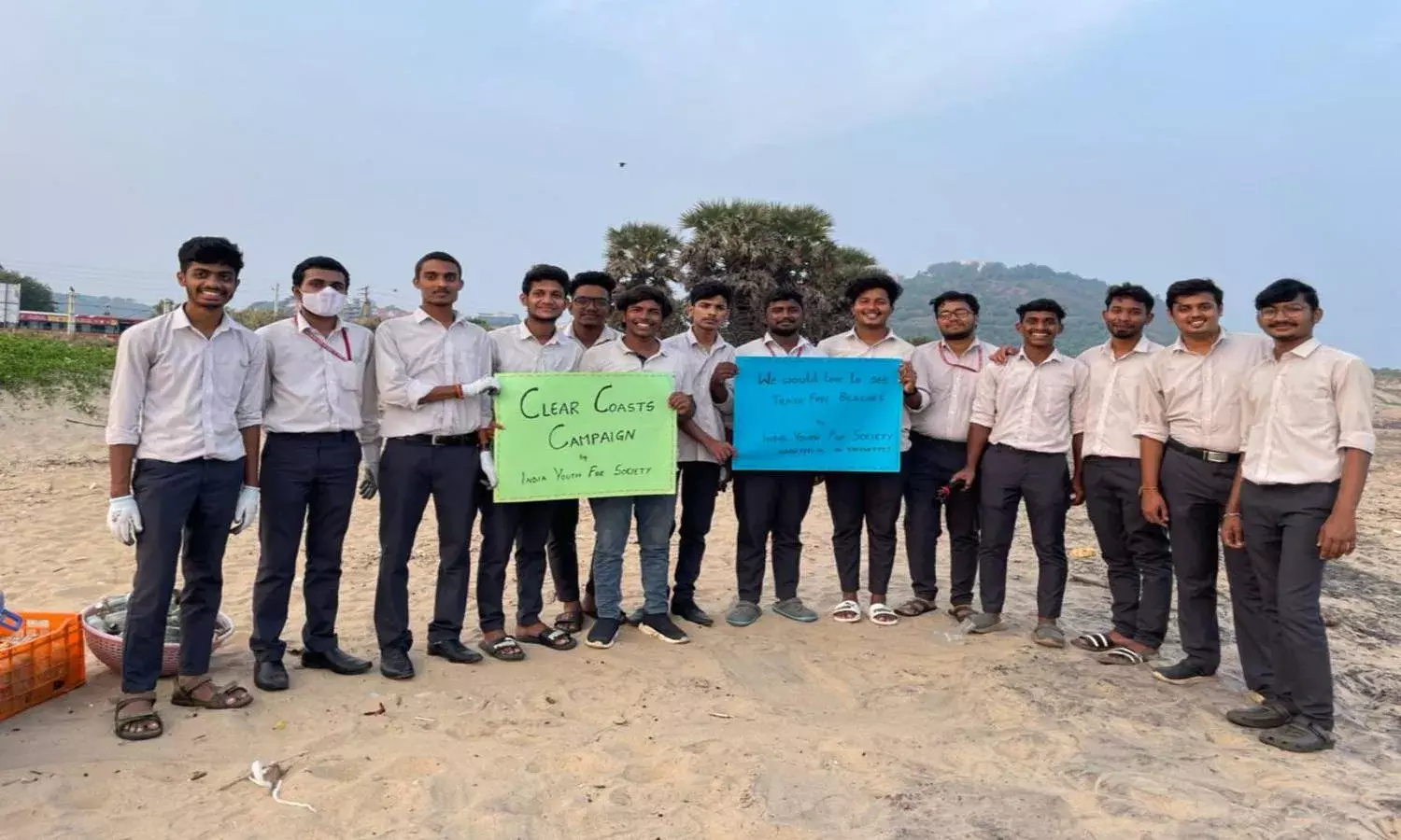 `Clear Coasts Campaign: IYFS launches drive to rid  Rushikonda  beach of trash