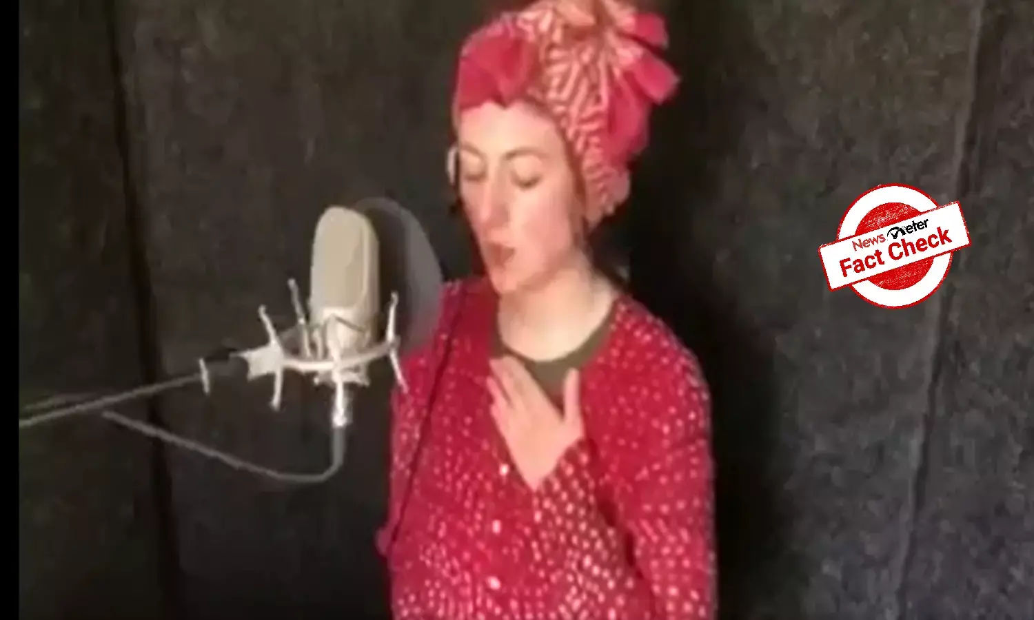 Fact Check: Did British woman recite Sanskrit verses on Spanish radio channel?