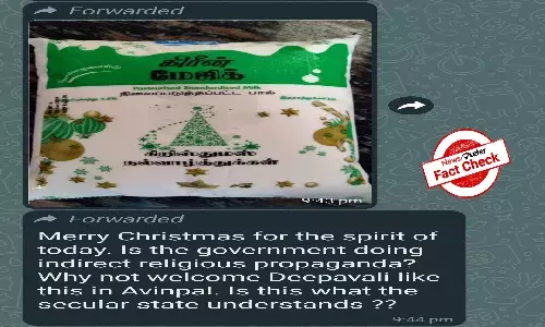 Fact Check: Did Aavin milk packets in TN contain Christmas greetings? Heres the truth