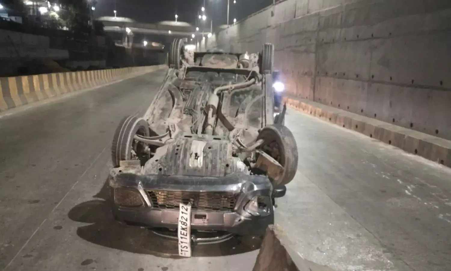 Car overturns in LB Nagar; drunken drivers history shows 12 violation cases
