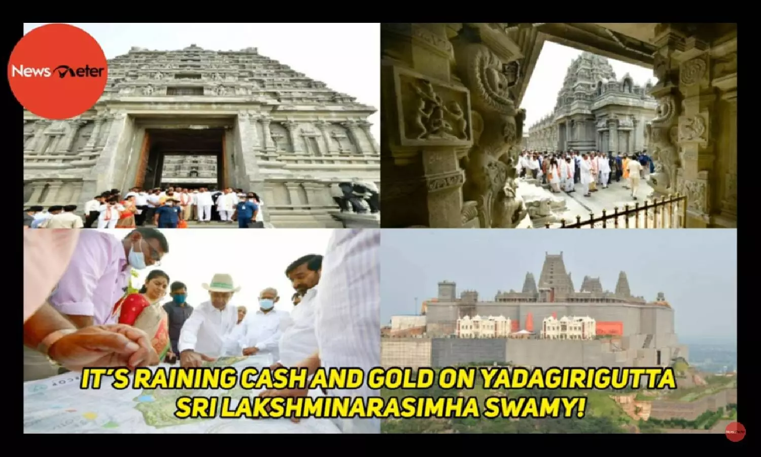 Its raining cash and gold on Yadagirigutta Sri Lakshminarasimha Swamy!