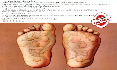 Fact Check: No scientific evidence to prove ageing starts from the feet